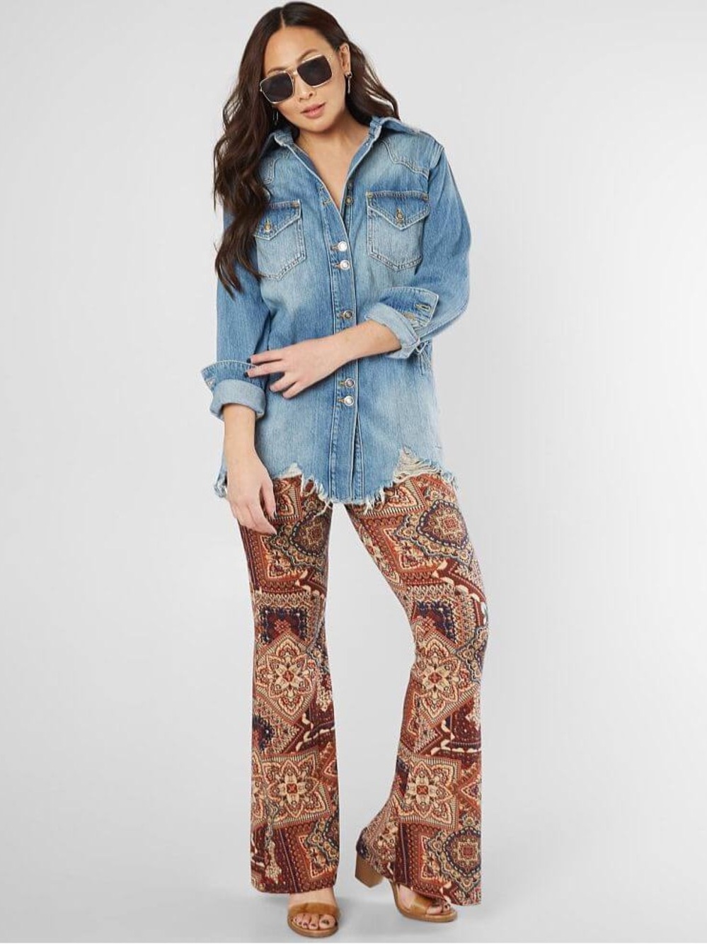 Free People Moonchild Denim Shirt Jacket
Color Indigo Blue Size Medium - Picture 3 of 16